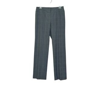 Style & Co black gray plaid wide legs pants size 6P